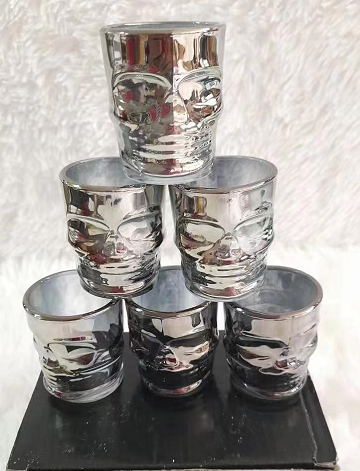 Copa Calavera Negra De 50Ml