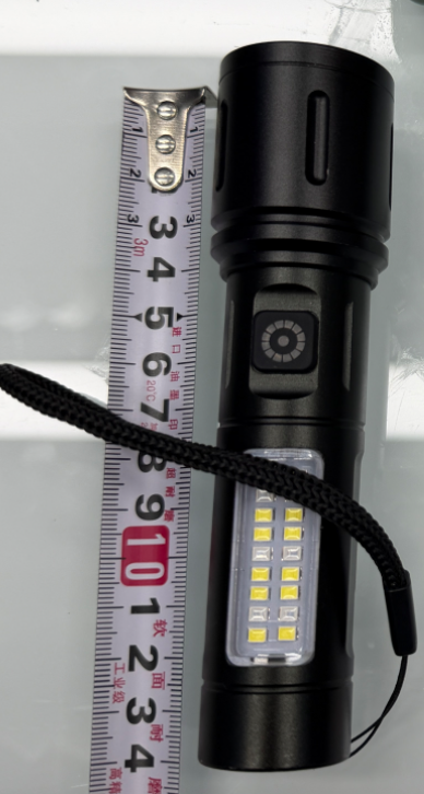 Linterna Recargable Metalica Triple Luz