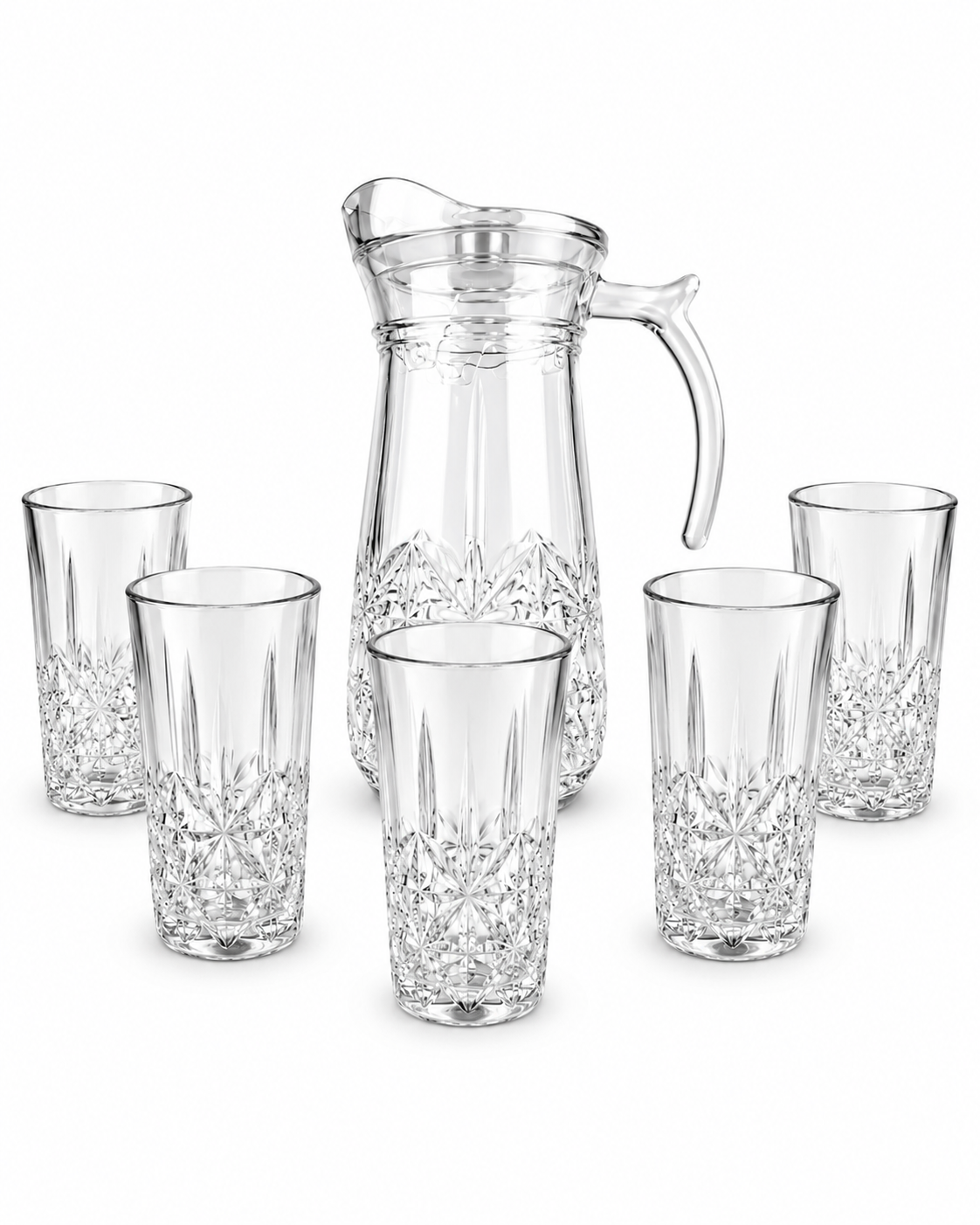 Yzh-35/L7-Jarra 1700 Ml Con 6 Vasos 278 Ml Diseñ — imagen 2