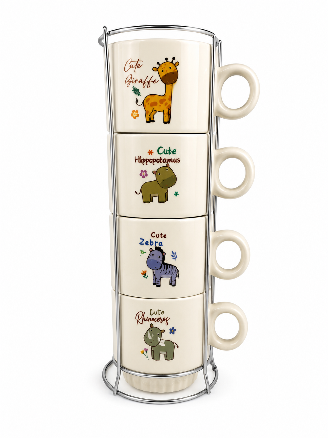 Juego De Pocillos 250 Ml Diseño Animales — imagen 3