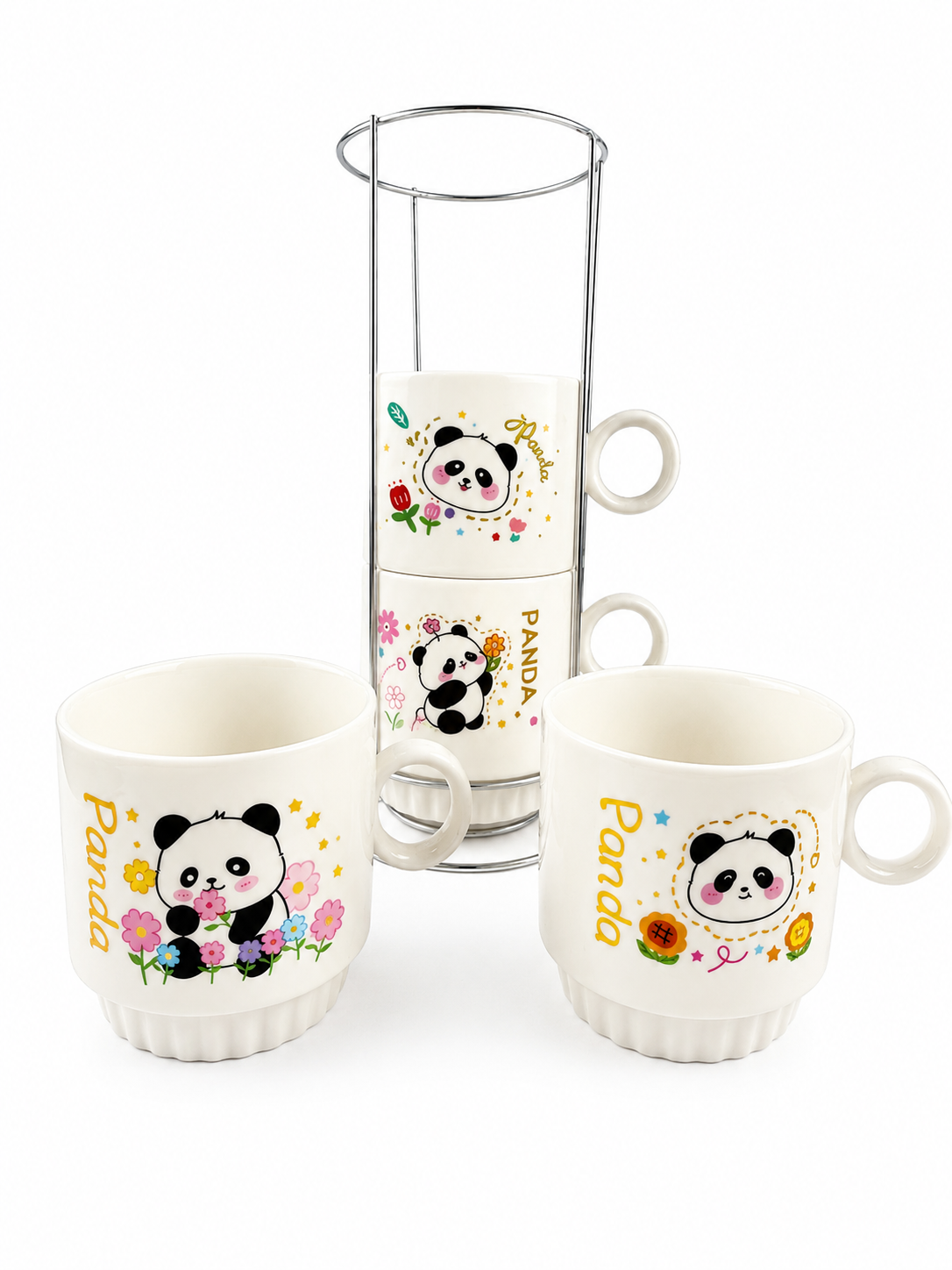 Juego De Pocillos 250 Ml Diseño Panda — imagen 2