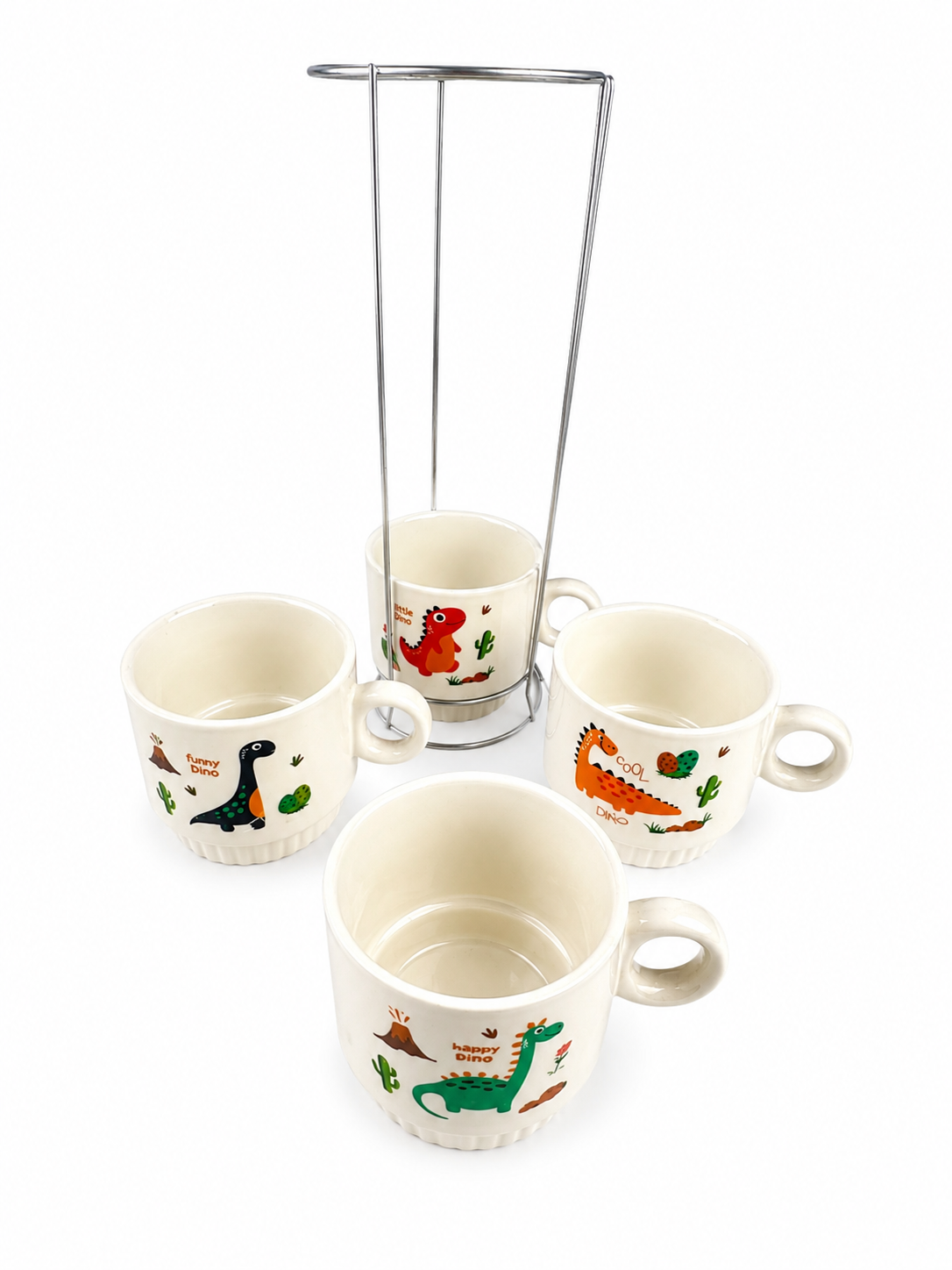 Juego De Pocillos 250 Ml Diseño Dinosaur — imagen 2