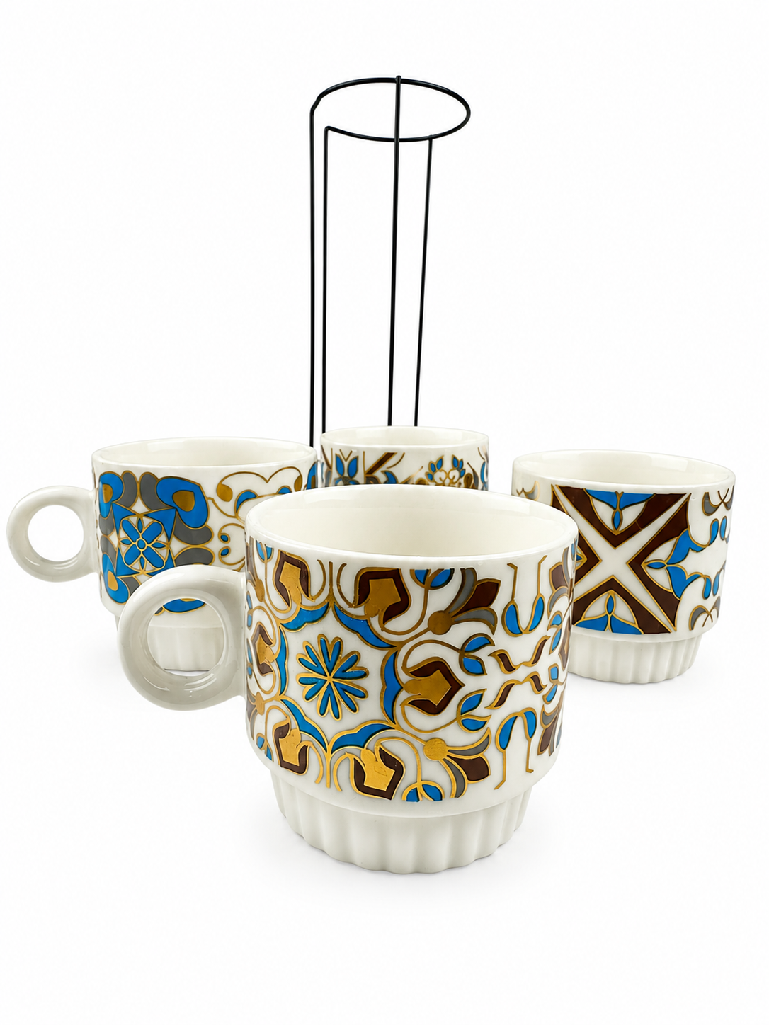 Juego De Pocillos 250 Ml Diseño Flores T — imagen 3