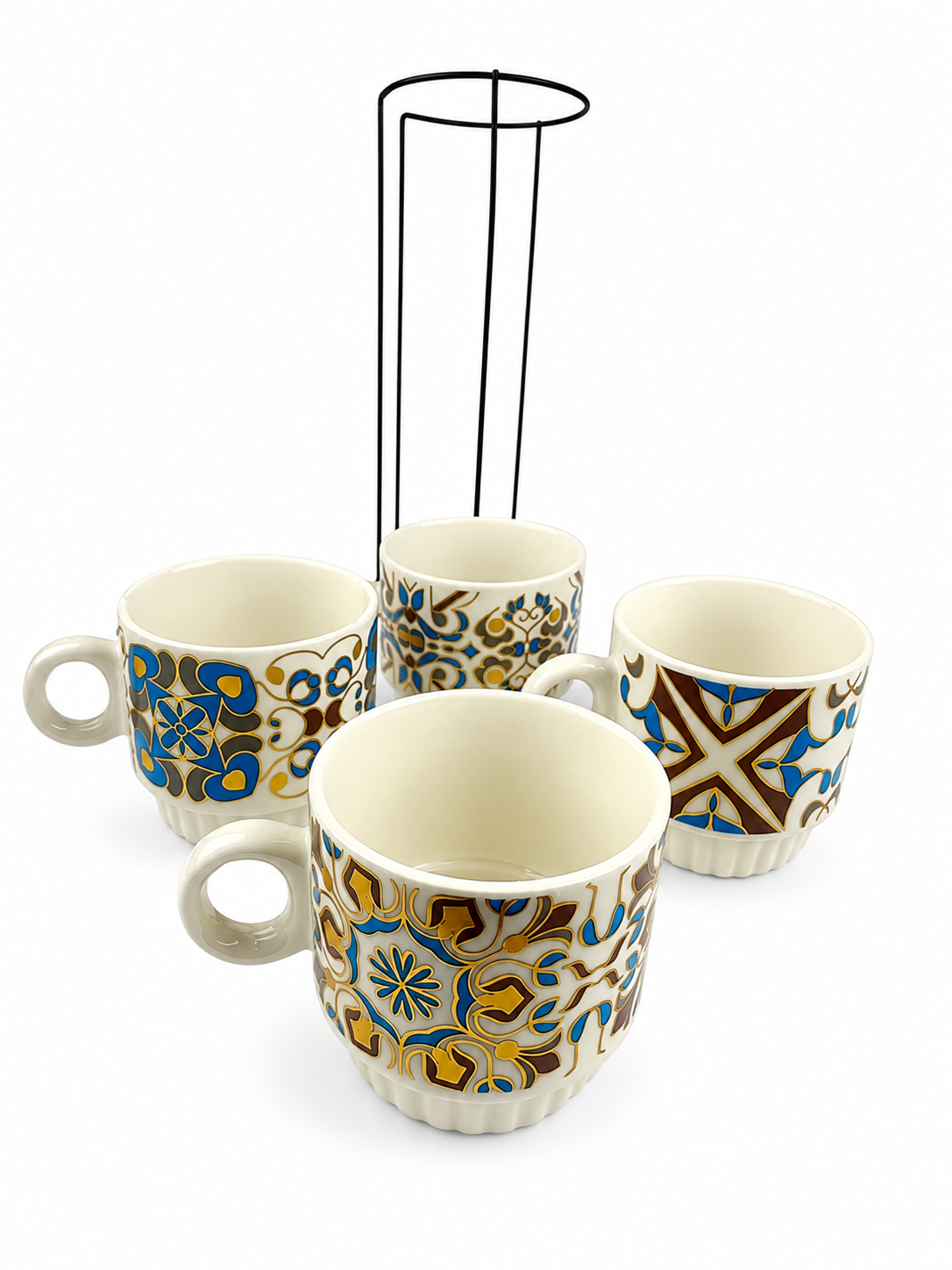 Juego De Pocillos 250 Ml Diseño Flores T — imagen 2