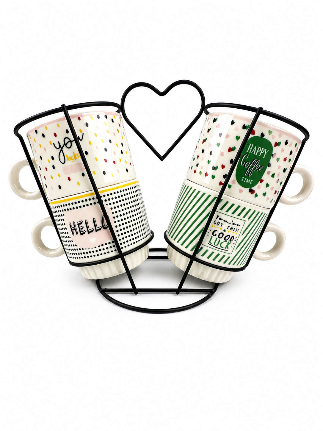 Wi4171-31 Set De Pocillo Corazon X 4 Und