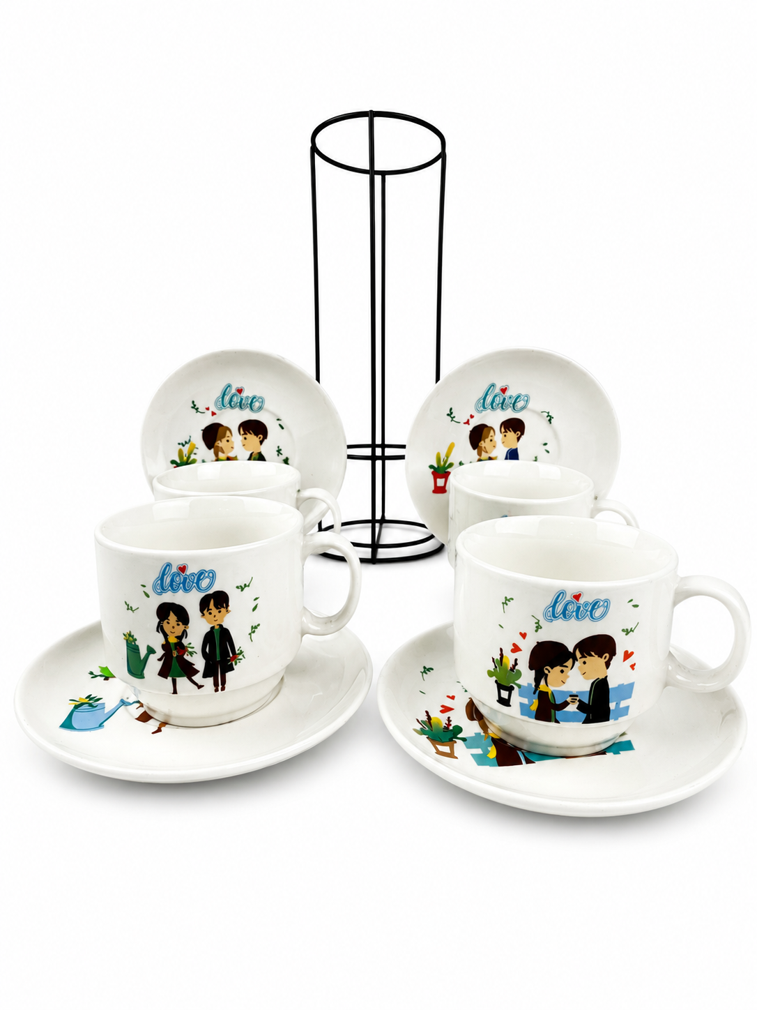 Setde Pocillo-Platos X 4 Amor 180Ml — imagen 2