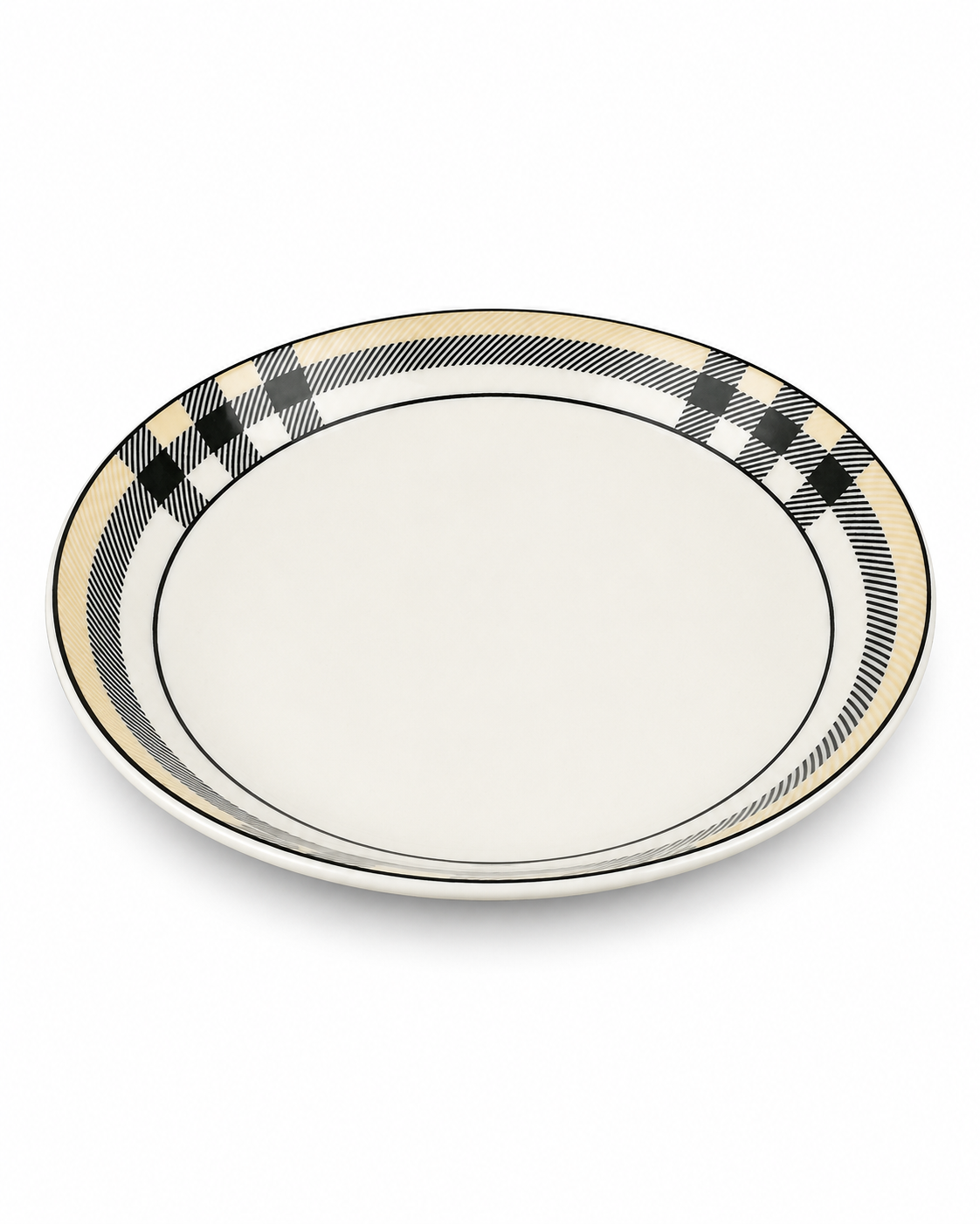 Plato Ceramica Semi Hondo Borde Burberry 18 — imagen 3