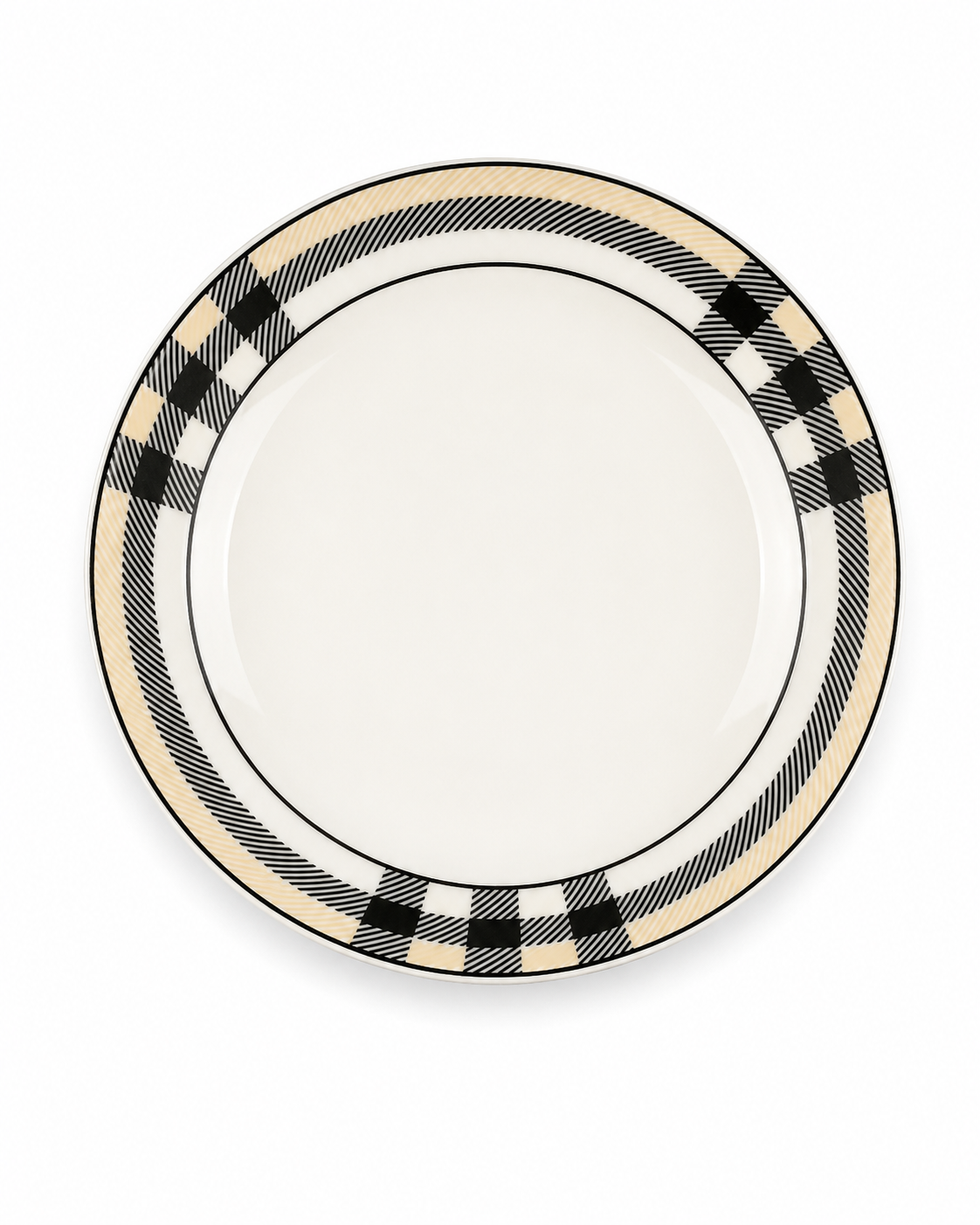 Plato Ceramica Semi Hondo Borde Burberry 18