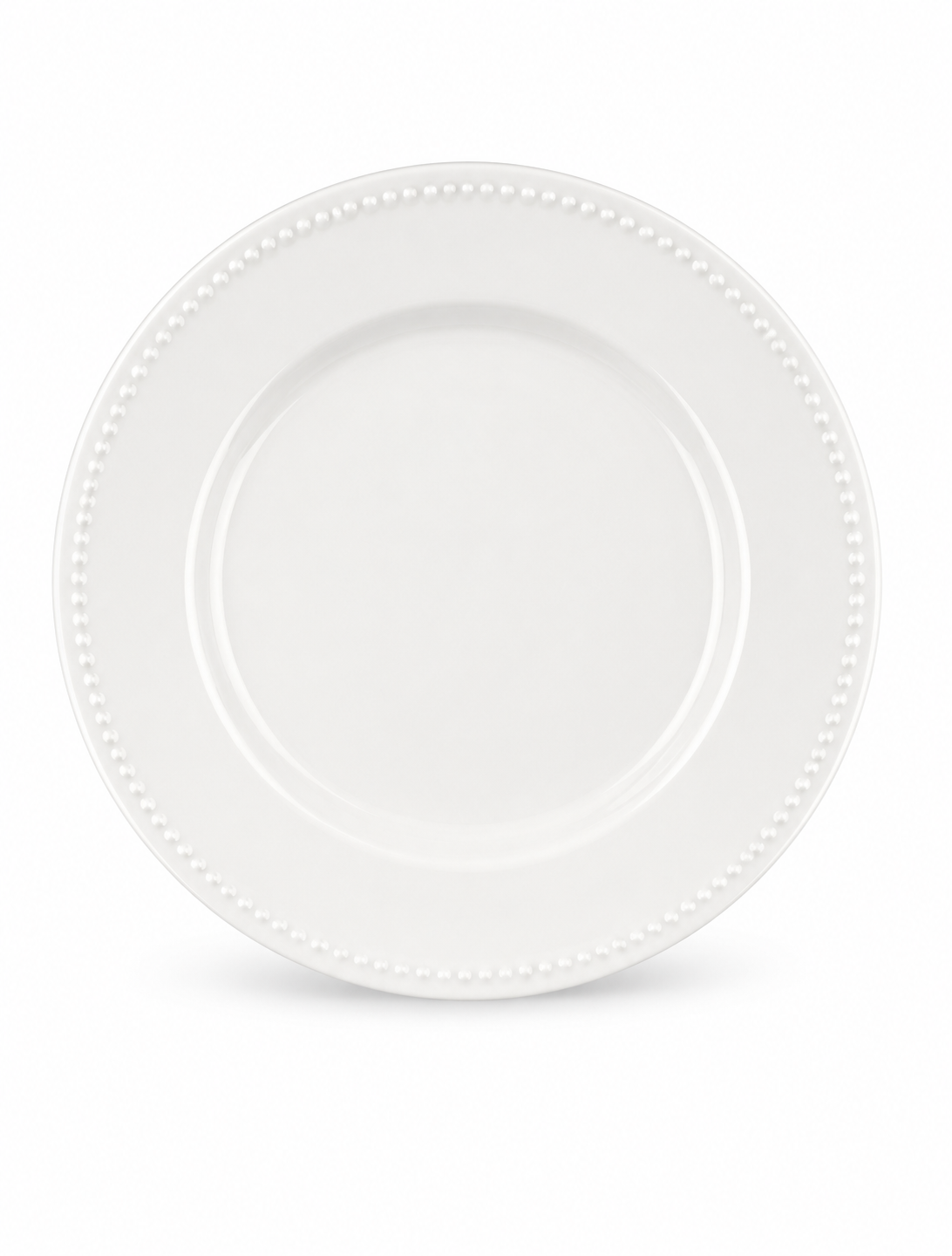 Plato Ceramico Blanco 26 Cm Borde En Reliev — imagen 3