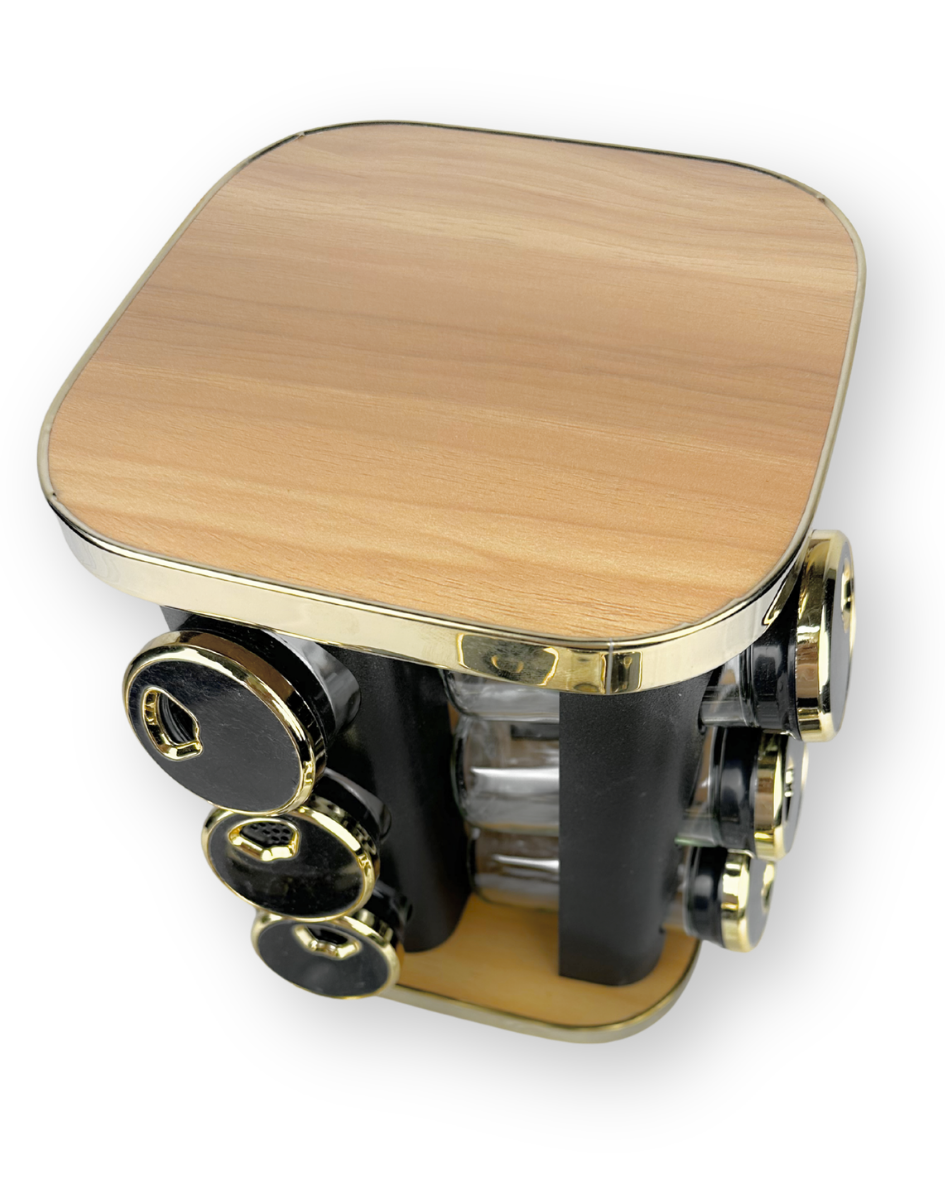 Condimentero Para Cocina X12 Und Negro Con — imagen 3