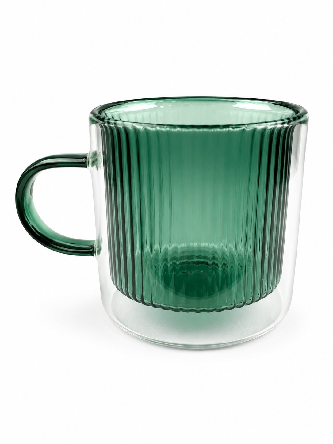 Pocillo Doble Fondo Verde 240 Ml