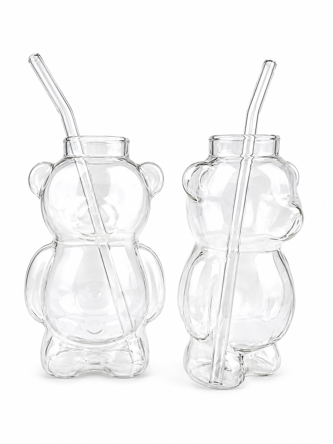 Vaso Pitillo Forma De Oso En Vidrio 250 Ml — imagen 3