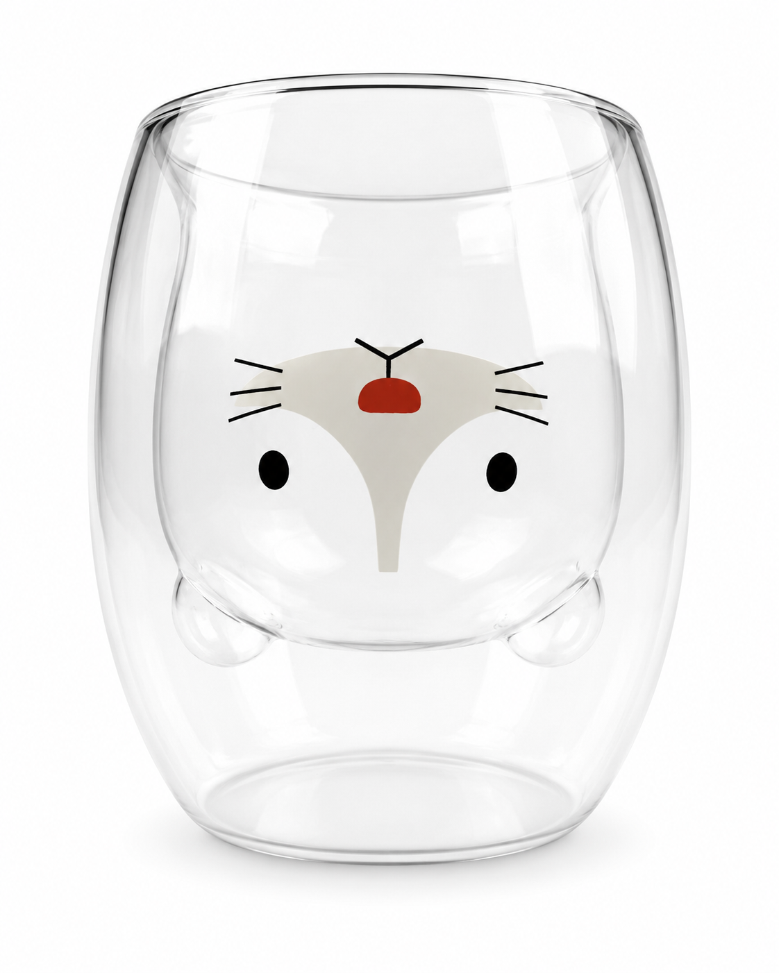Vaso De Gato Bigote 250Ml Doble Fondo