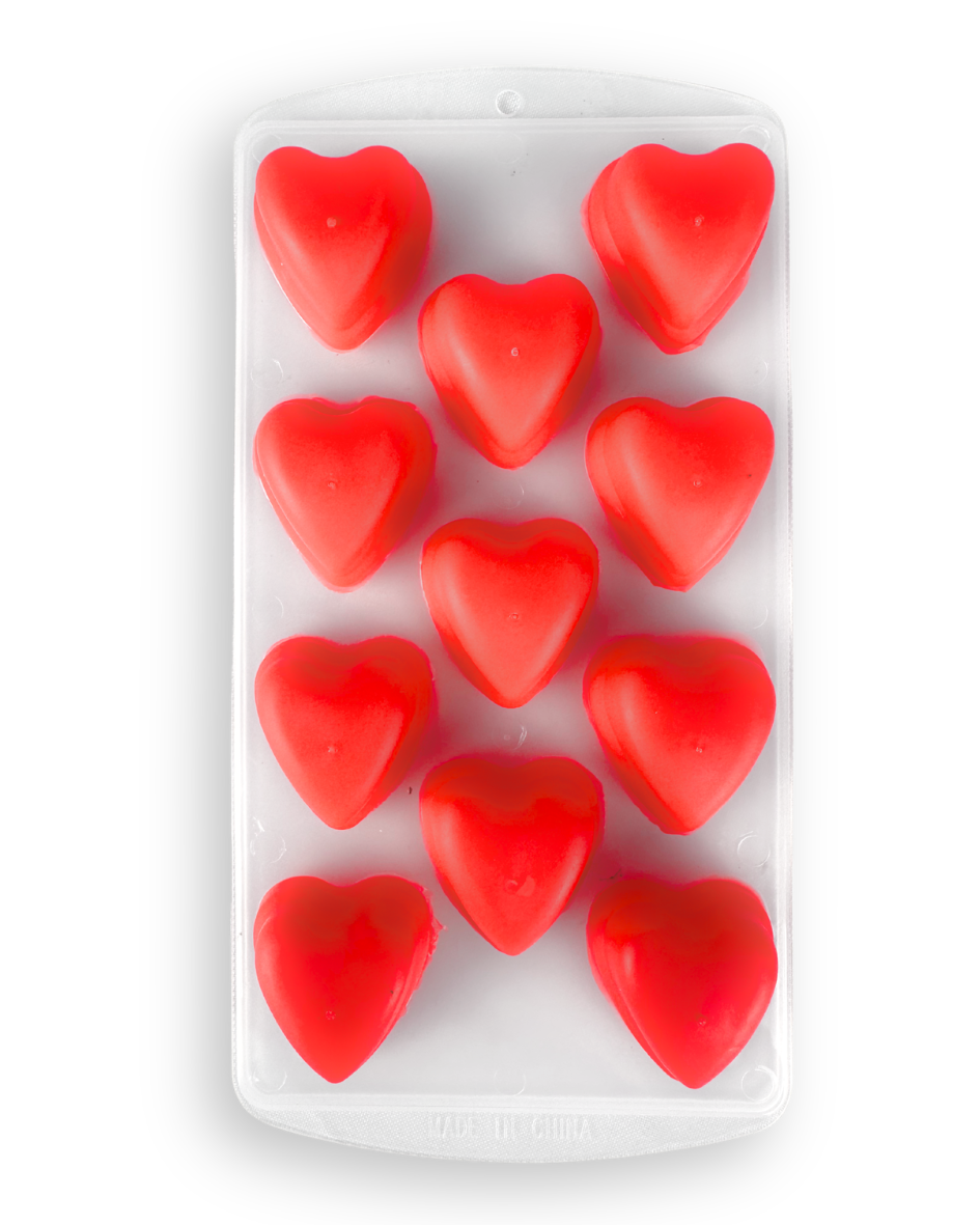 Molde Para Hielo En Silicona En Forma De Corazon