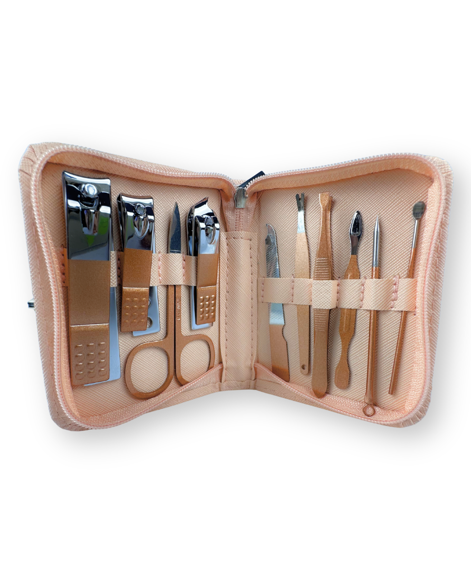 Set De Manicure En Acero Inoxidable X 10Pcs