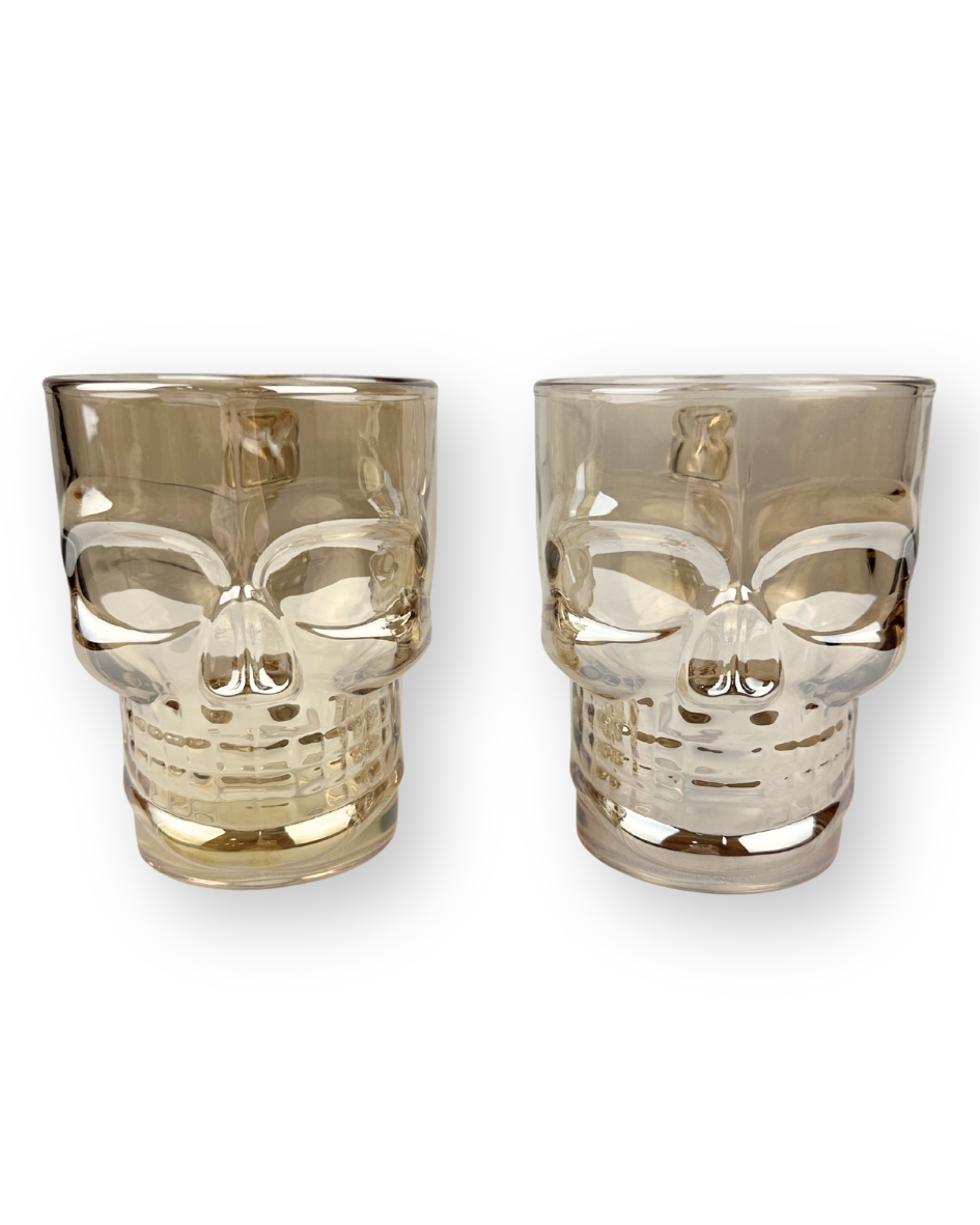 Jarro Cervecero Calavera Dorado Caja X2 Pcs 500Ml