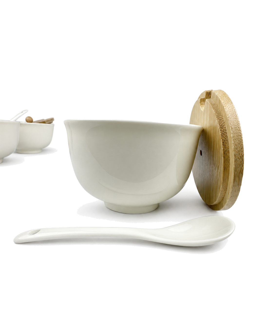 Azucarera Con Tapa De Madera 320 Ml — imagen 3