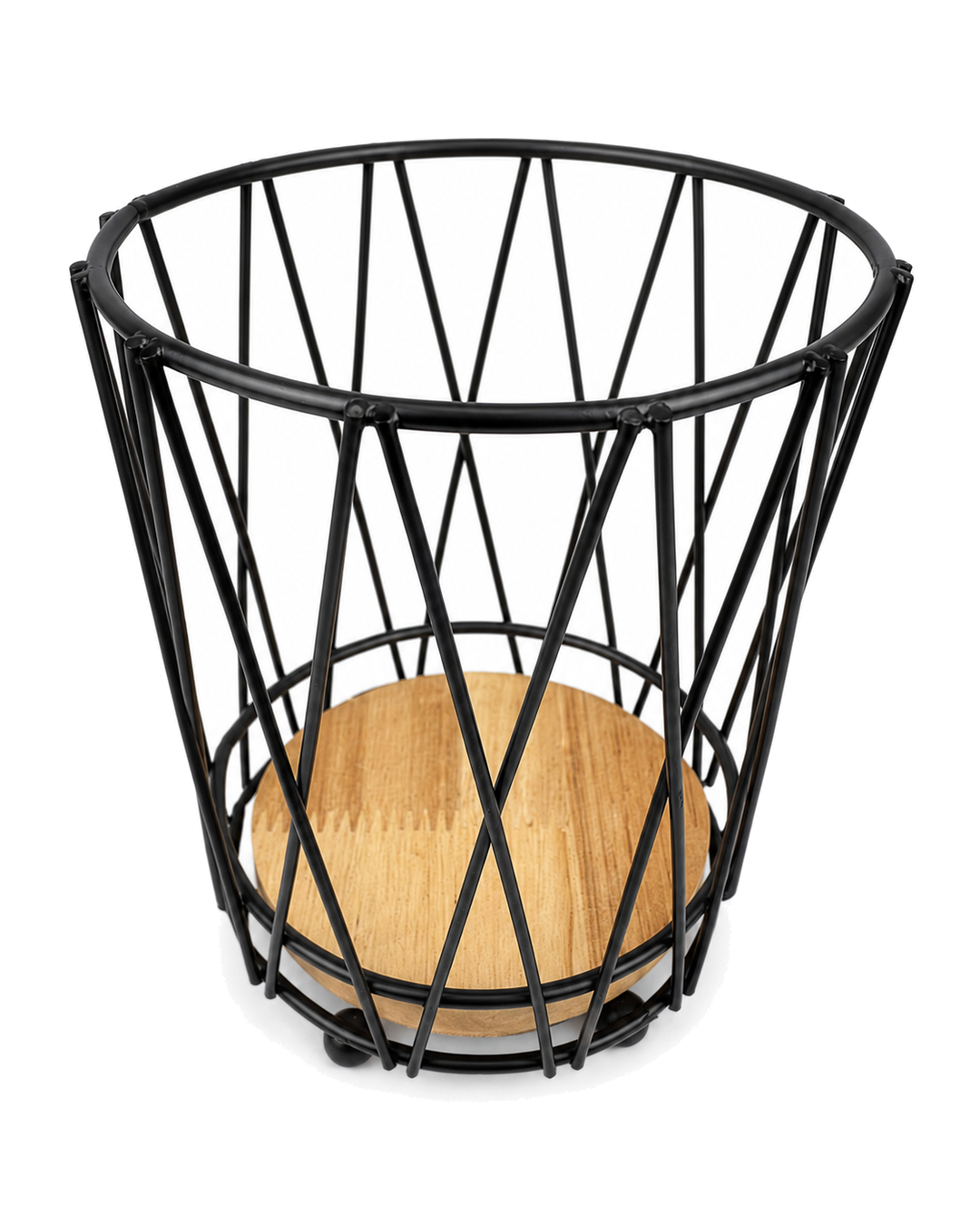 Canasta Multi Usos En Madera Y Metal 12.5 X 10Cm — imagen 3