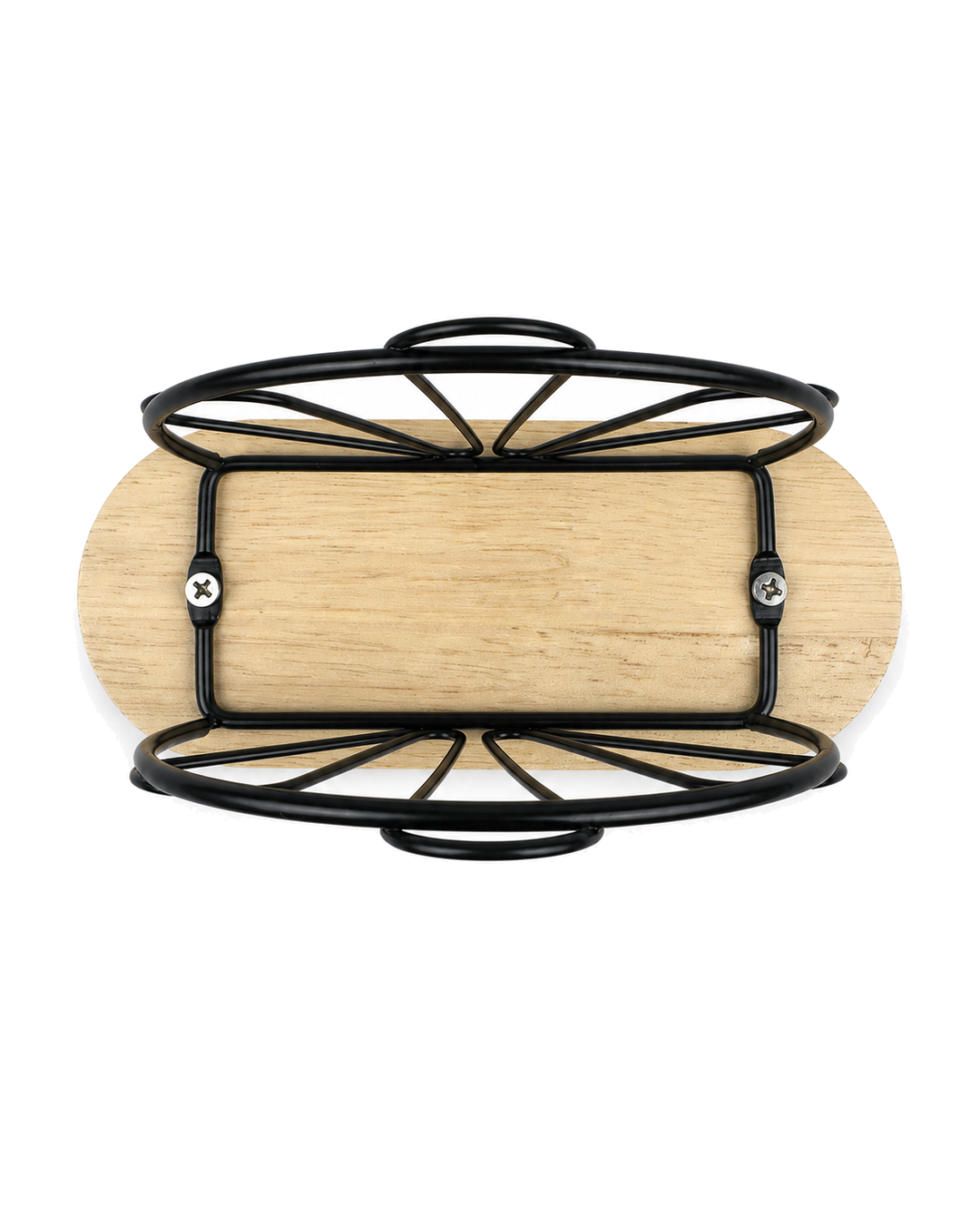 Servilletero En Madera Y Metal 15.5 X6.5X9.5 Cm — imagen 2