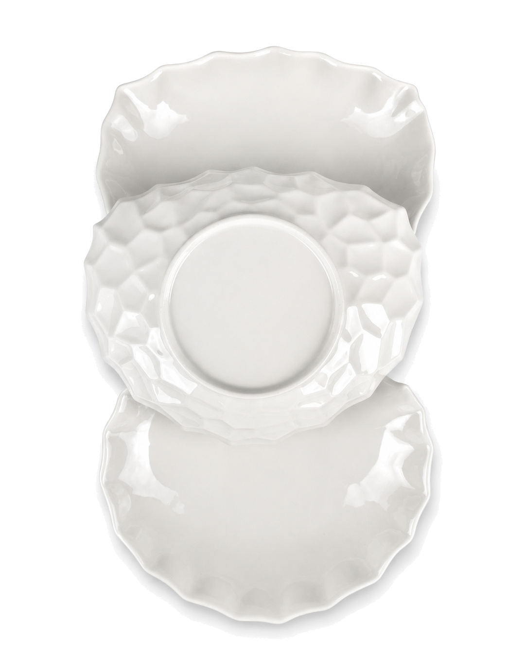 Ensaladera En Froma Irregular 850Ml Blanca — imagen 4