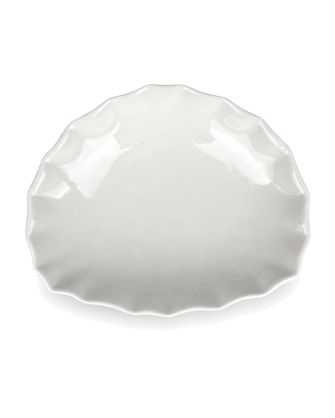 Ensaladera En Froma Irregular 850Ml Blanca