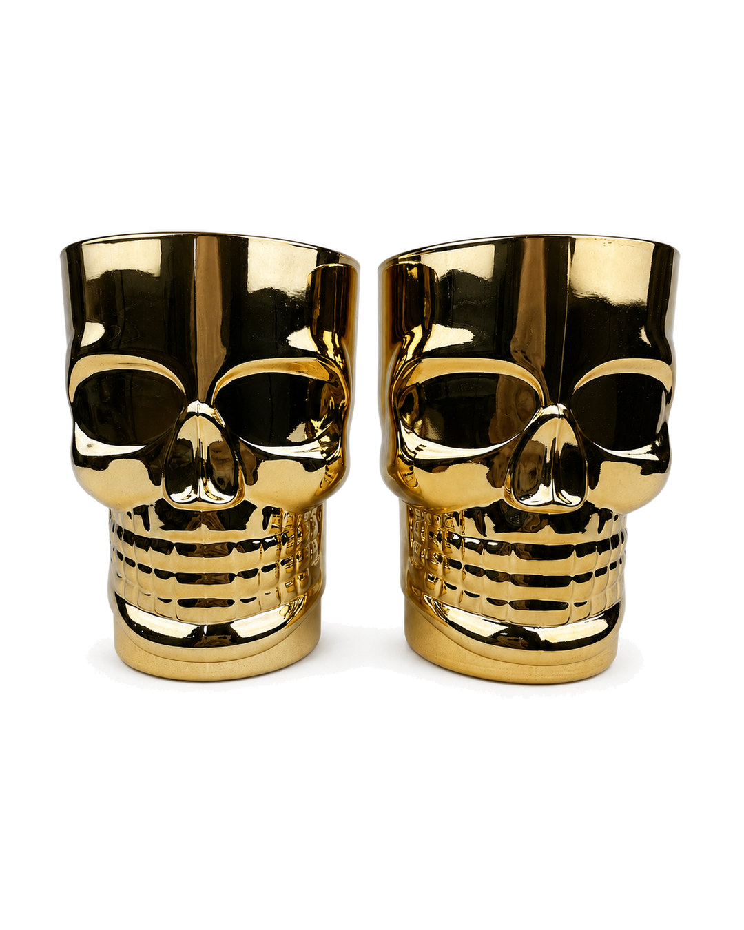Juego De 2 Vasos, Precio Por Set Dorado
