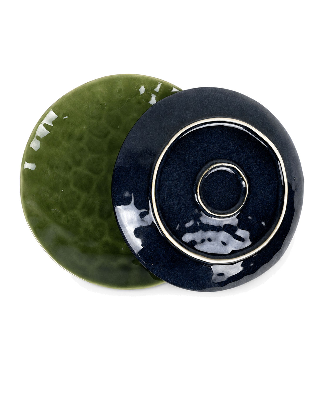 Plato En Ondas Colores Tierra 10 Pulgadas