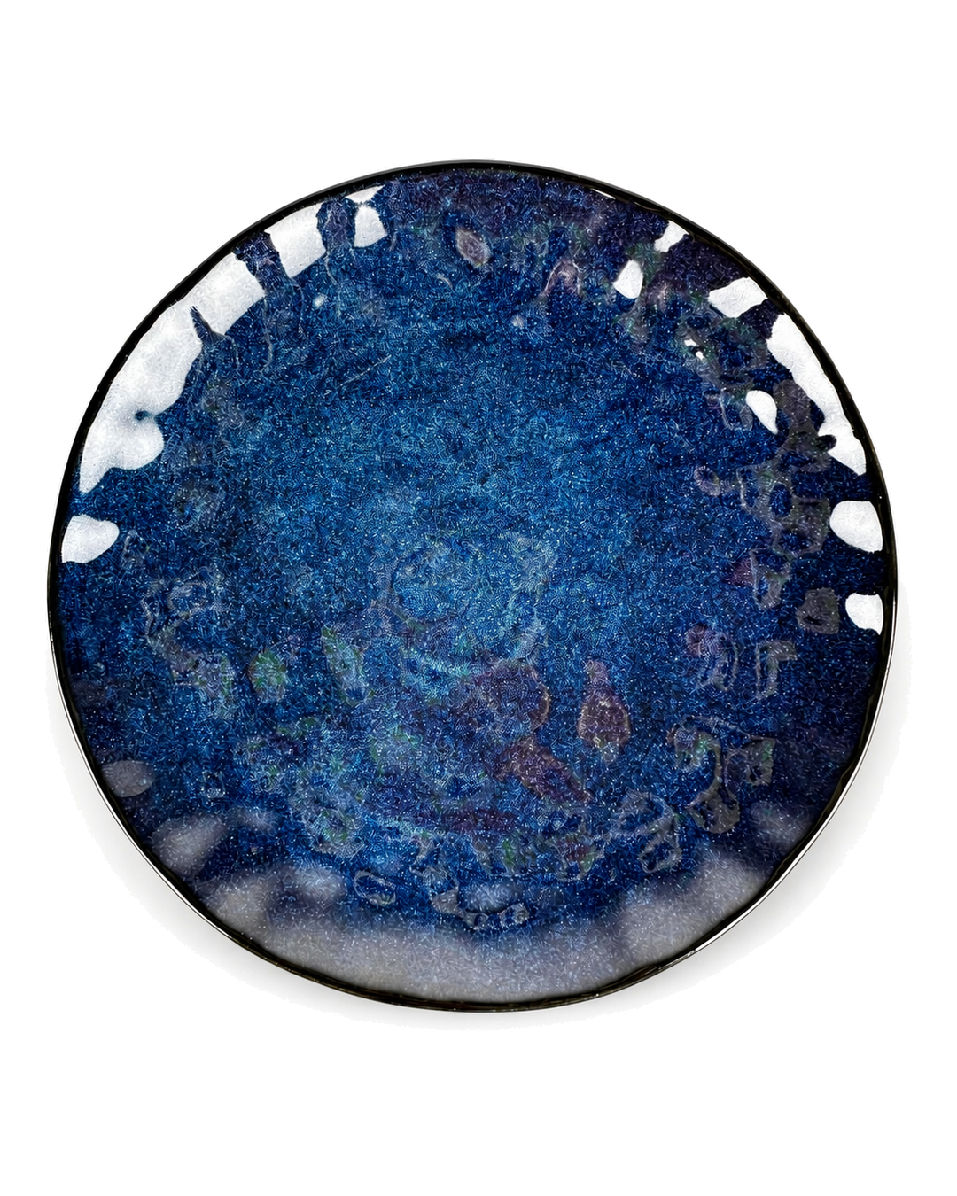 Plato En Ondas Colores Tierra 10 Pulgadas — imagen 4