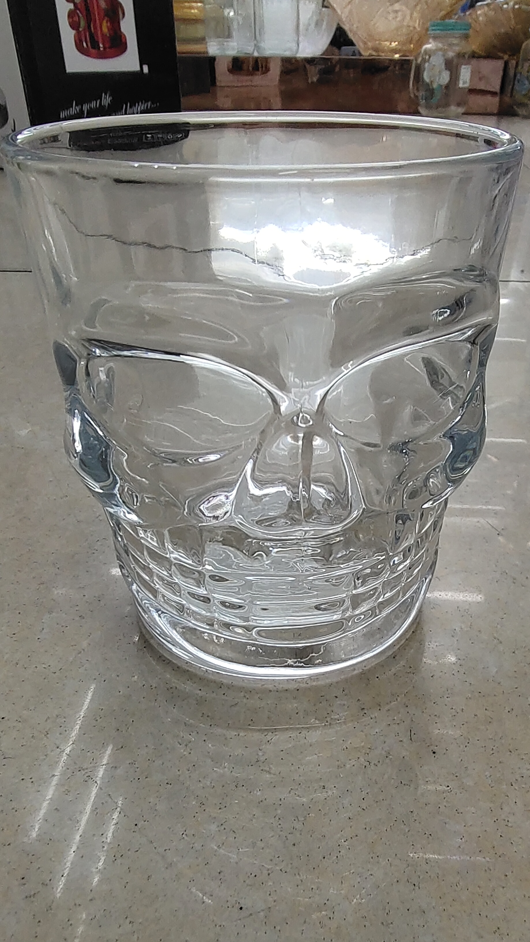 Vaso Para Whisky En Forma De Calavera De